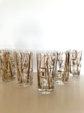 Georges Briard Ski Poles Glasses, Mid Century