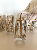 Georges Briard Ski Poles Glasses, Mid Century