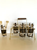 Georges Briard Name Your Poison Glasses Caddy Set