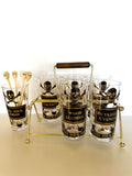 Georges Briard Name Your Poison Glasses Caddy Set