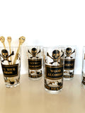 Georges Briard Name Your Poison Glasses Caddy Set