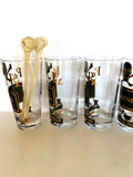 Georges Briard Name Your Poison Glasses Caddy Set