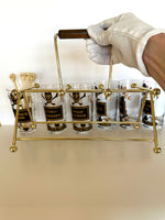 Georges Briard Name Your Poison Glasses Caddy Set