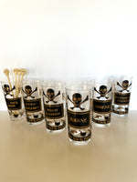 Georges Briard Name Your Poison Glasses Caddy Set