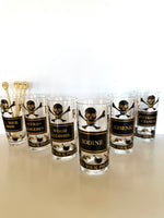 Georges Briard Name Your Poison Glasses Caddy Set