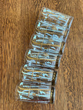 Georges Briard Ski Poles Glasses, Mid Century