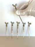Silver-Plated Rooster Cocktail Picks 1940s