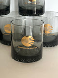 Vintage Continental Airlines Glasses, Mid Century - Southern Vintage Wares