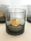Vintage Continental Airlines Glasses, Mid Century - Southern Vintage Wares