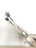 Art Deco Claw Tongs Silverplated - Southern Vintage Wares