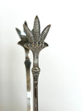 Art Deco Claw Tongs Silverplated - Southern Vintage Wares