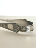 Art Deco Claw Tongs Silverplated - Southern Vintage Wares