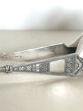 Art Deco Claw Tongs Silverplated - Southern Vintage Wares