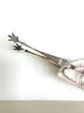 Art Deco Claw Tongs Silverplated - Southern Vintage Wares