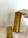 Figural Brass Shotgun Shell Jiggers, Mid Century - Southern Vintage Wares