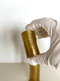 Figural Brass Shotgun Shell Jiggers, Mid Century - Southern Vintage Wares