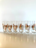 Vintage Culver Jeweled Texas Glasses, Rare Size