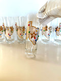 Vintage Culver Jeweled Texas Glasses, Rare Size