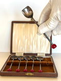 Vintage Cherry Bakelite Cocktail Spoons - Southern Vintage Wares