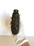 Early 1900s Pewter Encased Glass Flask