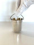 Sterling Silver Fire Water Jigger by Lundt, Figural Bucket