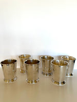 Vintage Julep Cups by Sheridan Silversmiths (6 cups)