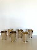 Vintage Julep Cups by Sheridan Silversmiths (6 cups)