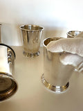 Vintage Julep Cups by Sheridan Silversmiths (6 cups)