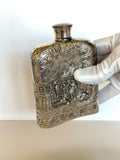 Vintage Repousse Flask Dutch Scene - Southern Vintage Wares