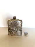 Vintage Repousse Flask Dutch Scene - Southern Vintage Wares