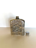Vintage Repousse Flask Dutch Scene - Southern Vintage Wares