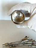 1940s Taxco Sterling Cocktail Picks Set