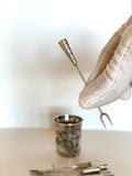 1940s Taxco Sterling Cocktail Picks Set