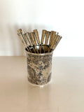 1940s Taxco Sterling Cocktail Picks Set