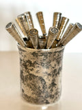 1940s Taxco Sterling Cocktail Picks Set