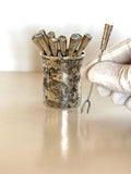 1940s Taxco Sterling Cocktail Picks Set