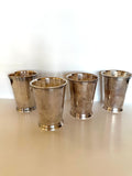 Heavy Julep Cups by Webster Wilcox, Silver-Plated
