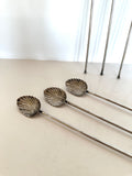 Art Deco Scalloped Mint Julep Spoons