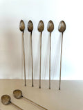 Art Deco Scalloped Mint Julep Spoons