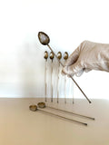 Art Deco Scalloped Mint Julep Spoons