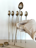 Art Deco Scalloped Mint Julep Spoons