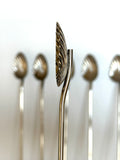 Art Deco Scalloped Mint Julep Spoons
