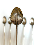 Art Deco Scalloped Mint Julep Spoons