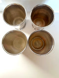 Heavy Julep Cups by Webster Wilcox, Silver-Plated