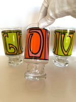 Vintage Love Glasses by Anchor Hocking 1970s
