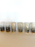 Mid Century Oil Derrick Glasses (set of 6) - Southern Vintage Wares