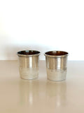 Pair of Vintage His & Hers Thimble Jiggers 1940s