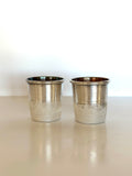 Pair of Vintage His & Hers Thimble Jiggers 1940s