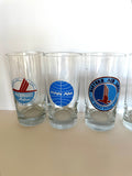 1970s Vintage Airline Glasses, Set of 6 - Southern Vintage Wares