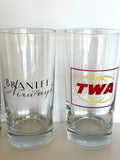 1970s Vintage Airline Glasses, Set of 6 - Southern Vintage Wares